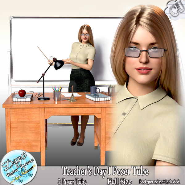 TEACHER'S DAY I POSER TUBE CU - FS by Disyas - Click Image to Close